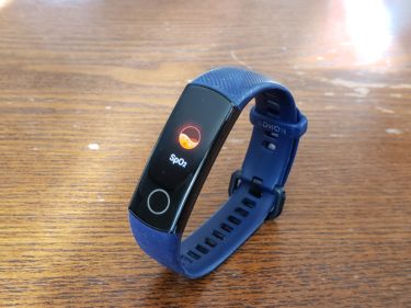 血中酸素飽和度計（SpO2）が測れる。スマートウォッチ（バンド）Huawei honor band5
